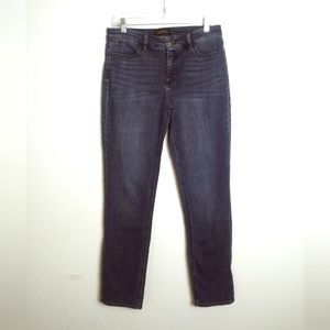 Talbots Denim Pant Size 6 Medium Wash Flawless Five - Pocket Straight Leg Faded